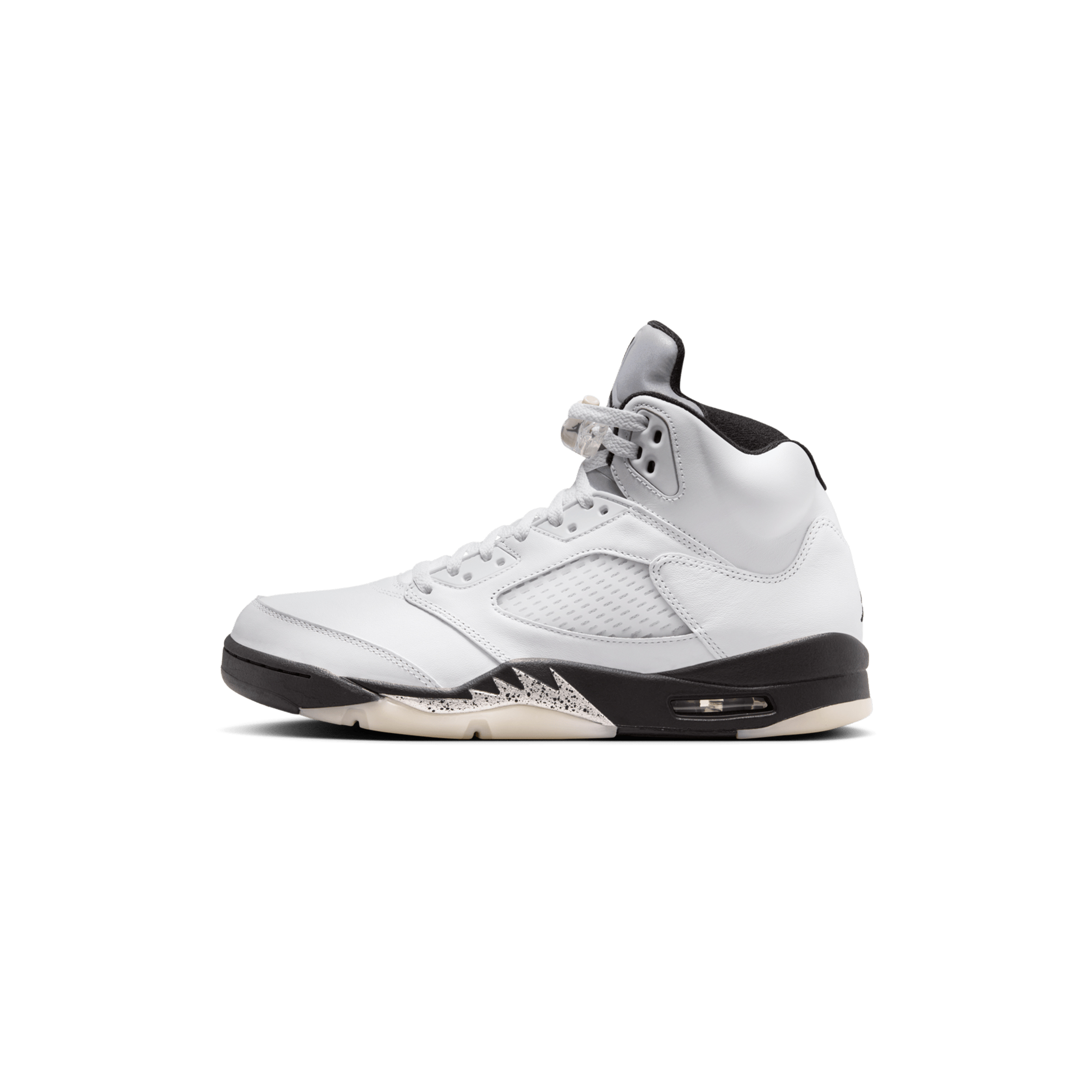 AIR JORDAN 5 RETRO WHITE AND BLACK DD0587-110